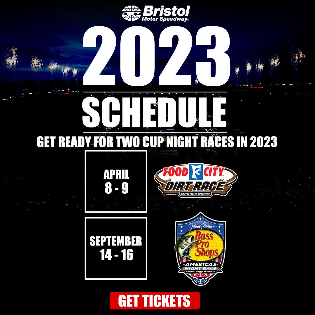 Two thrilling nights of NASCAR Cup Series racing returning to Bristol Motor Speedway in 2023