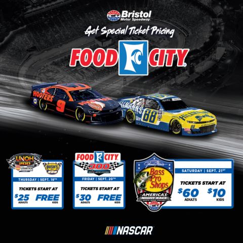 Night Race tix on sale Food City stores