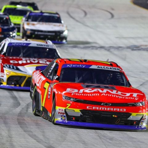 Defending Food City 300 winner and current points leader Justin Allgaier (7) is one of the drivers sure to be locked into the Xfinity Series Round of 12 Playoffs.