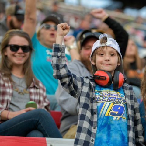 The whole family can pick a favorite driver and cheer them on at Bristol Motor Speedway. 