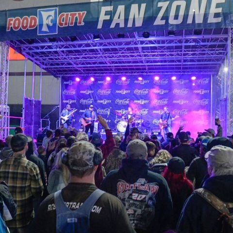 Always some entertainment going on at the Food City Fan Zone Stage presented by Coke Zero Sugar, located in the BMS Fan Zone.