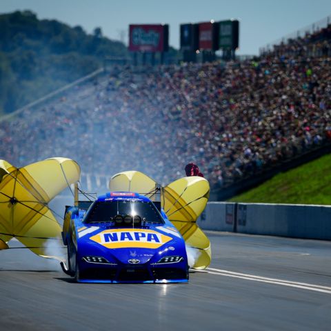Ron Capps will try to extend his Funny Car winning streak at Bristol Dragway during the Super Grip NHRA Thunder Valley Nationals, June 7-9.