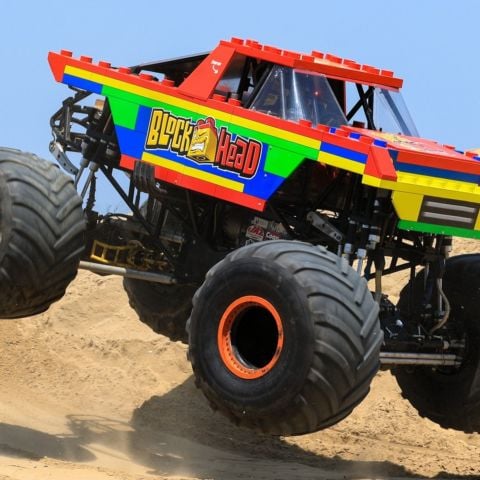 Block Head driven by Daron Basl of Oregon is one of the popular trucks entered in the Overdrive event at BMS on May 10.