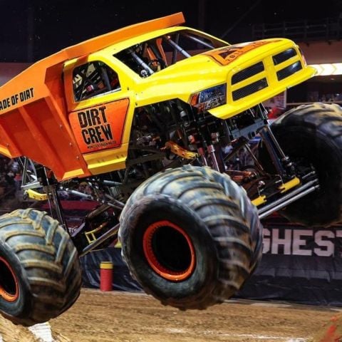 Indiana driver Jerry Beck commands the popular Dirt Crew machine.