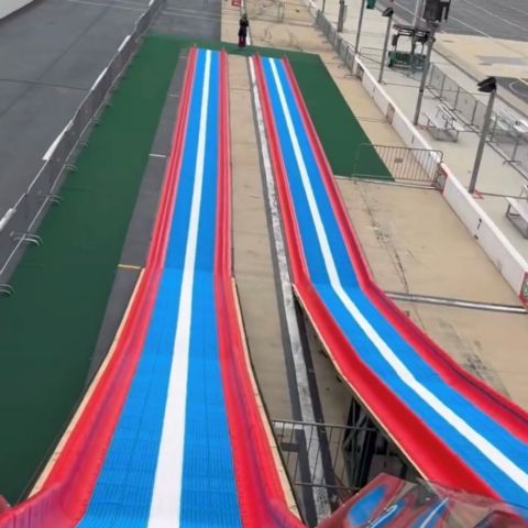 Take a fun ride on the new Turbo Tube Slide presented by State Water Heaters at Food City Speedway In Lights.