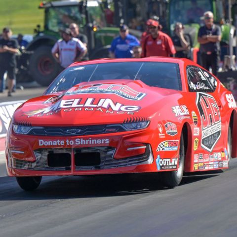 Defending Bristol Pro Stock winner Erica Enders is looking for more success after taking the qualifying lead Friday at the Super Grip NHRA Thunder Valley Nationals.