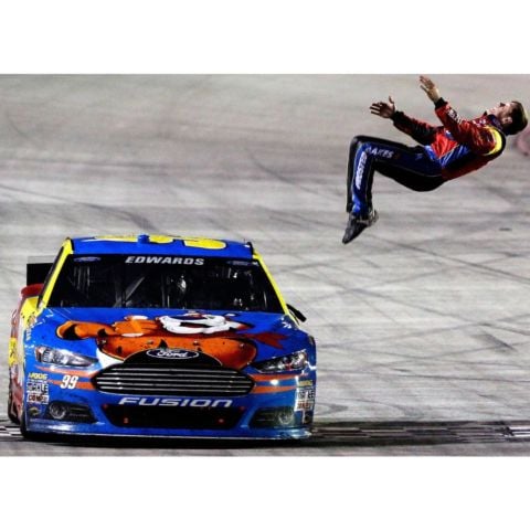 Carl Edwards won four times at Bristol Motor Speedway in the Cup Series and also claimed BMS victories in the Xfinity Series and Craftsman Truck Series at the challenging half-mile bullring during his career. After a victory, Edwards would perform a celebratory backflip along the frontstretch.