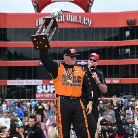Jeg Coughlin Jr. captured his third Bristol Dragway win in Pro Stock and 67th of his career Sunday at the Super Grip NHRA Thunder Valley Nationals.