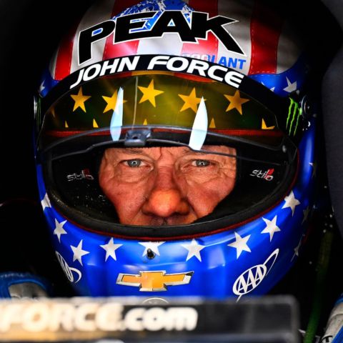 John Force clarified his stance on retirement during a press conference Friday in the Bristol Dragway Press Box.
