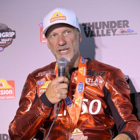 Matt Smith made history at Bristol Dragway by clocking the track's first 200 mph Pro Stock Motorcycle pass during qualifying for the Super Grip NHRA Thunder Valley Nationals.