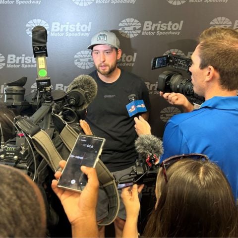 Chase Briscoe was among six NASCAR Cup Series drivers who participated in a Goodyear Tire test Tuesday at Bristol Motor Speedway.