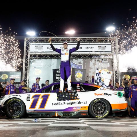 Denny Hamlin has won the last two Cup races at BMS and holds four career victories at the track, including Night Race wins in 2012 and 2019.